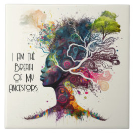 Inspirierte Keramik für weibliche Vorfahren Fliese