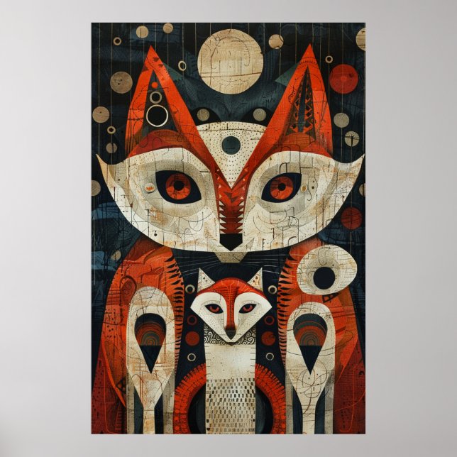 Inspirierte Kunst: Arktis und Tiere Poster (Vorne)