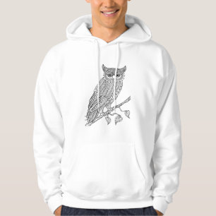 Inspirierte magische Eule, die auf Niederlassung Hoodie