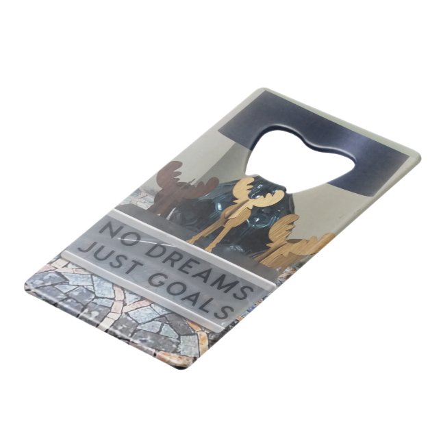 Inspirierte Reinira-Träume: Ein Motivierend Urlaub Geldbeutel Flaschenöffner (Rückseite Schrägansicht)