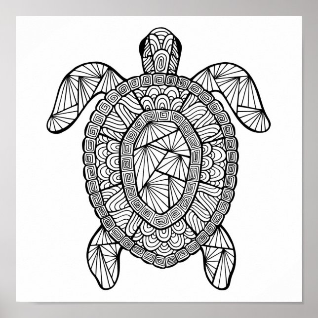 Inspirierte Schildkröte 2 Poster (Vorne)