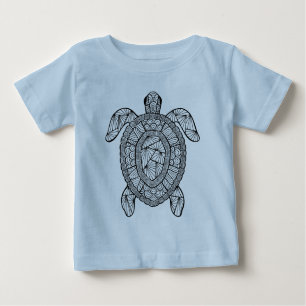Inspirierte Schildkröte Baby T-shirt