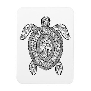 Inspirierte Schildkröte Magnet