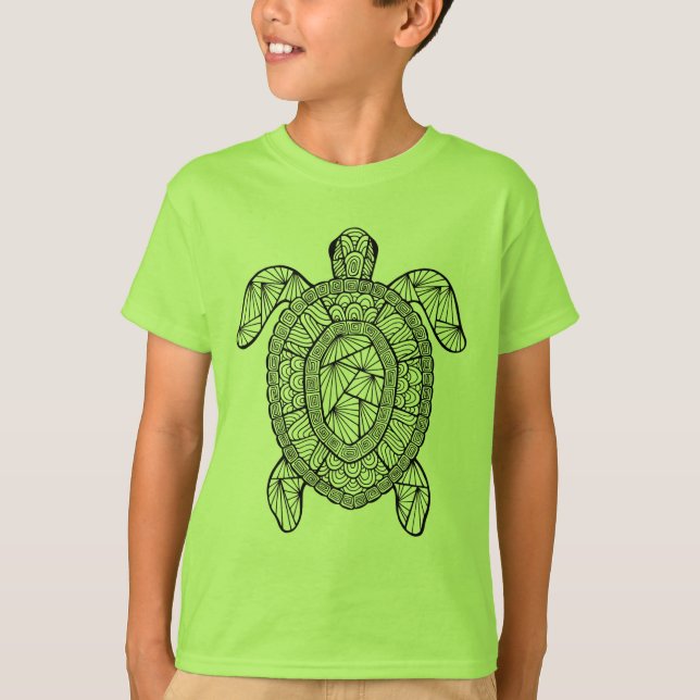 Inspirierte Schildkröte T-Shirt (Vorderseite)