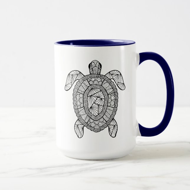 Inspirierte Schildkröte Tasse (Rechts)