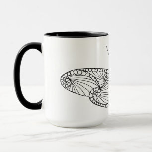 Inspirierte Schmetterlings-Kunst Tasse