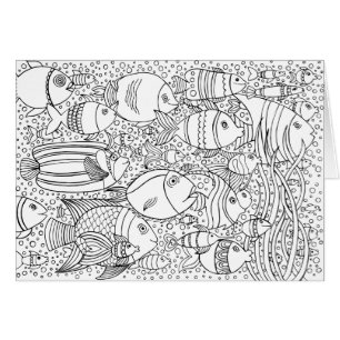 Inspirierte Schule der Fische