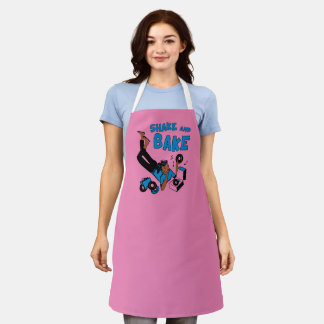 Inspirierte Schürze mit Schütteln und Backen