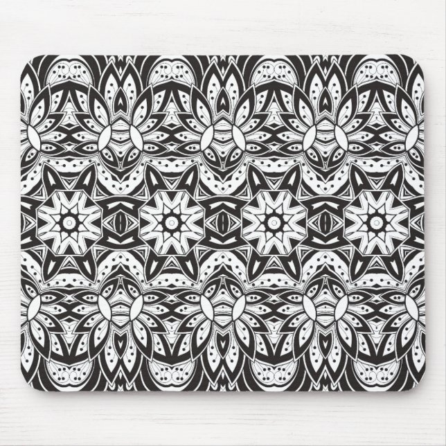 Inspirierte Stammes- Art-Illustration Mousepad (Vorne)