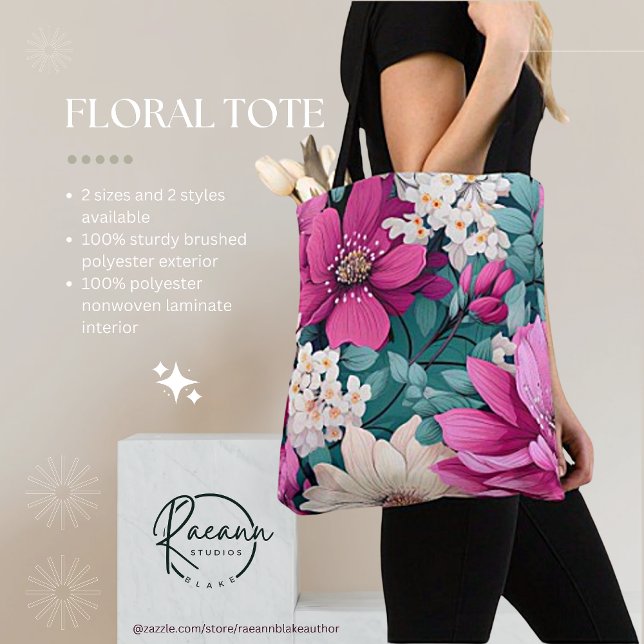 Inspirierte Tasche für Rosa und Grüne Blüte (Von Creator hochgeladen)