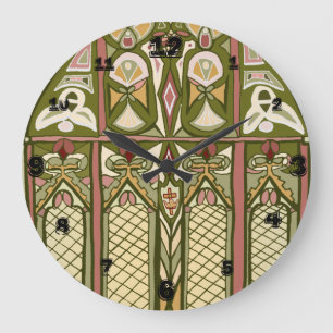 Inspirierte Uhr des befleckten Glases der Künste