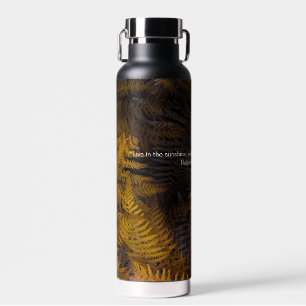 Inspirierte Wasserflasche mit schwarzer Natur Trinkflasche