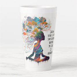 Inspirierte weibliche Synkope Latte-Tasse Milchtasse