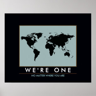 inspirierte Weltkarte Poster