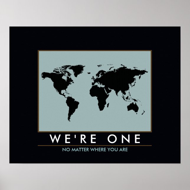 inspirierte Weltkarte Poster (Vorne)