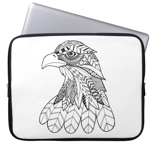 Inspirierter Adler Laptopschutzhülle (Vorderseite)