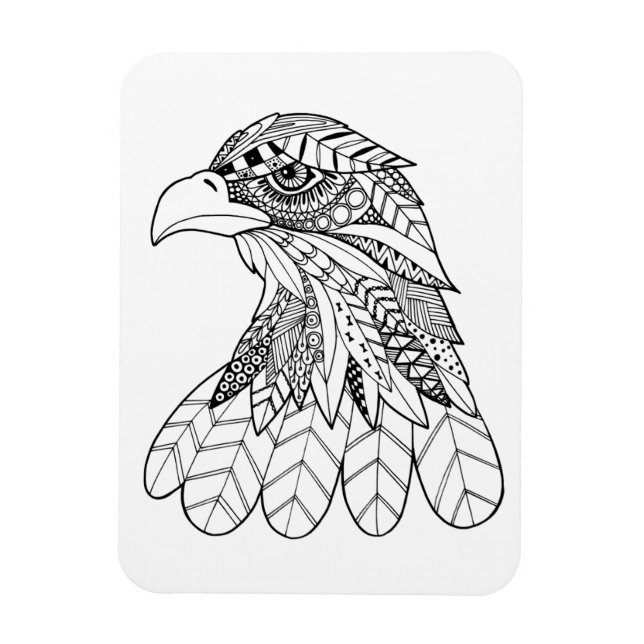 Inspirierter Adler Magnet (Vertikal)