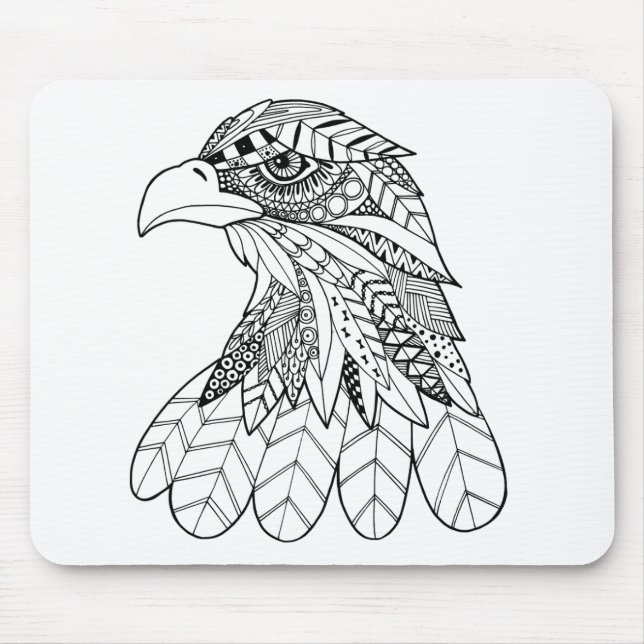 Inspirierter Adler Mousepad (Vorne)