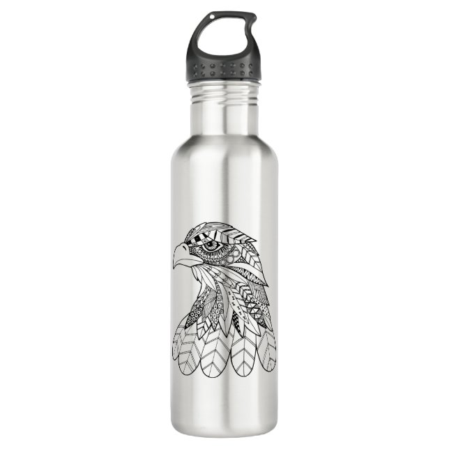 Inspirierter Adler Trinkflasche (Vorderseite)