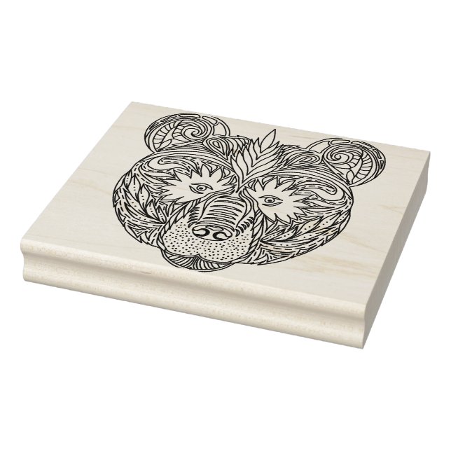 Inspirierter Bär Gummistempel (Stempel)