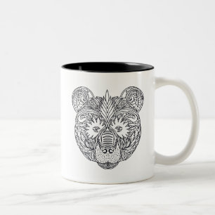 Inspirierter Bär Zweifarbige Tasse