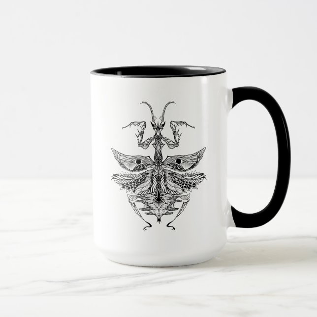 Inspirierter betender Mantis Tasse (Rechts)