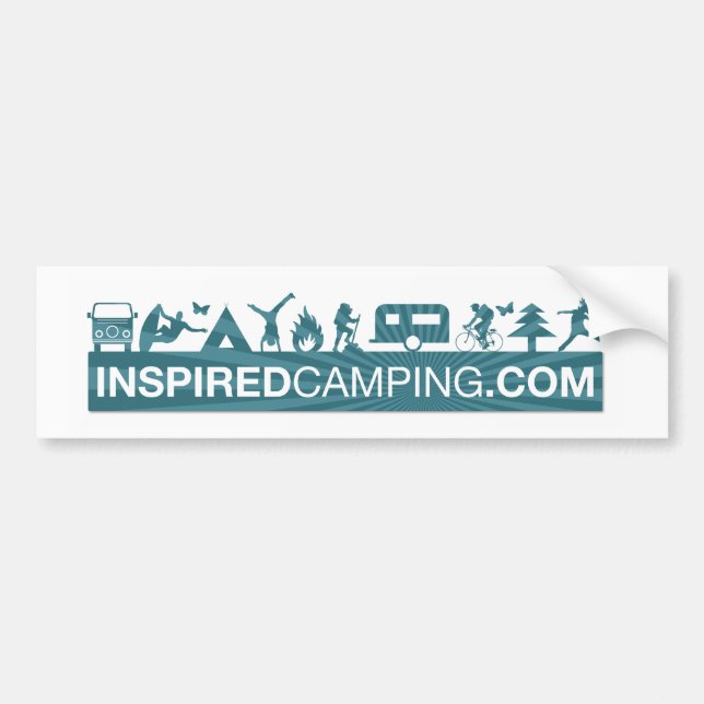Inspirierter Campings-Autoaufkleber Autoaufkleber (Vorne)