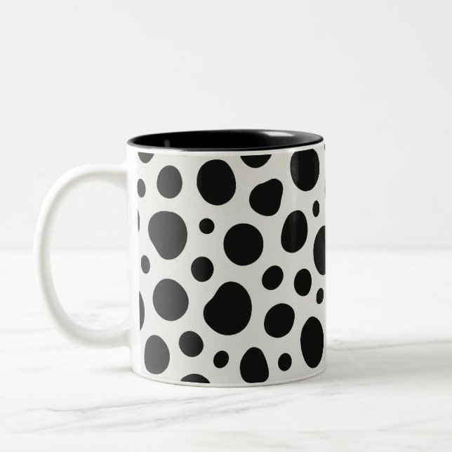 Inspirierter Dalmatiner Zweifarbige Tasse (Links)