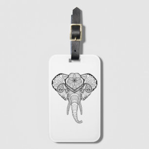 Inspirierter Elefant-Kopf Gepäckanhänger