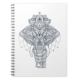 Inspirierter Elefant Notizblock