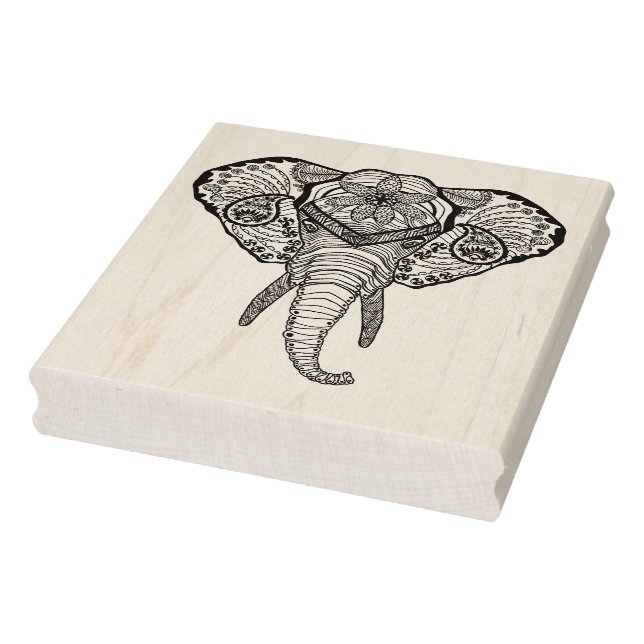 Inspirierter Elphant Head Gummistempel (Stempel)