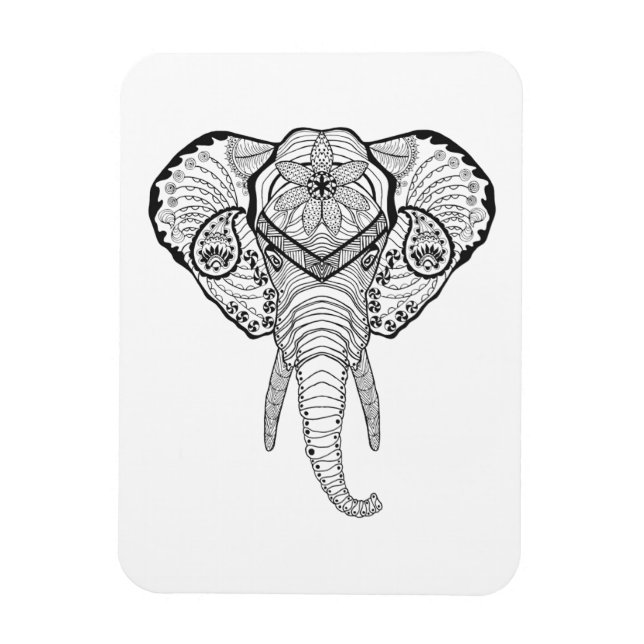 Inspirierter Elphant Head Magnet (Vertikal)