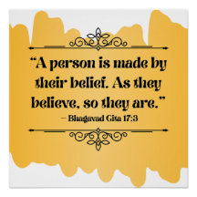 Inspirierter goldener minimalistischer Bhagavad Gi