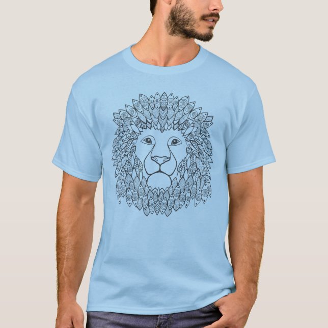 Inspirierter Löwe-Kopf T-Shirt (Vorderseite)