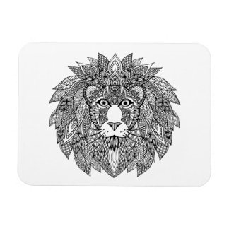 Inspirierter Löwenkopf 4 Magnet