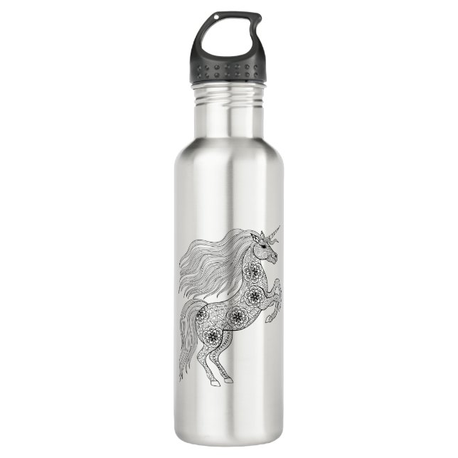 Inspirierter magischer Unicorn Trinkflasche (Vorderseite)