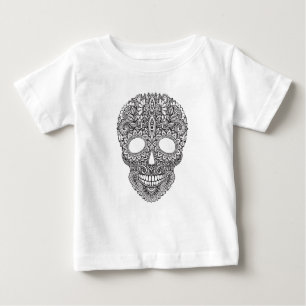 Inspirierter menschlicher Schädel Baby T-shirt