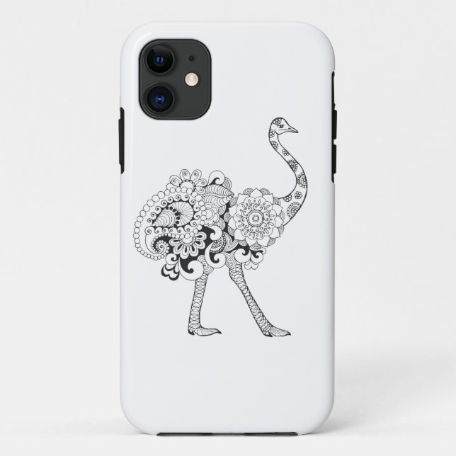 Inspirierter Ostrich Case-Mate iPhone Hülle (Rückseite)