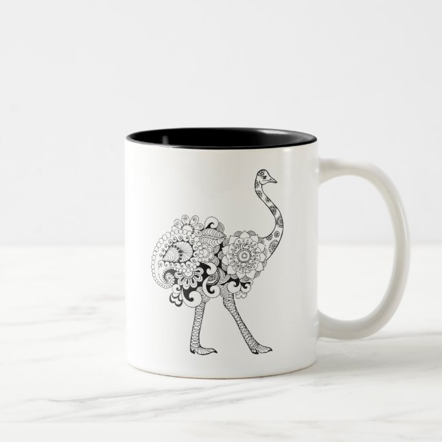 Inspirierter Ostrich Zweifarbige Tasse (Rechts)
