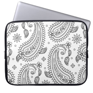 Inspirierter Paisley-Entwurf Laptopschutzhülle