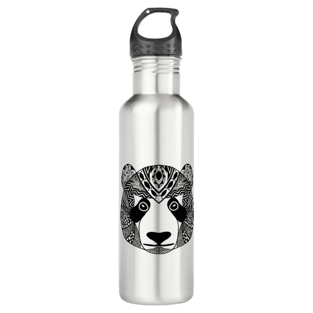 Inspirierter Panda Edelstahlflasche (Vorderseite)