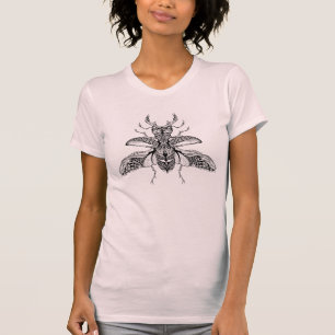Inspirierter psychedelischer Hirsch-Käfer T-Shirt