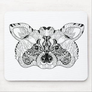 Inspirierter Raccoon Mousepad