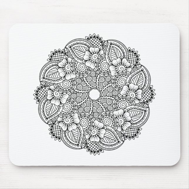Inspirierter runder Entwurf Mousepad (Vorne)