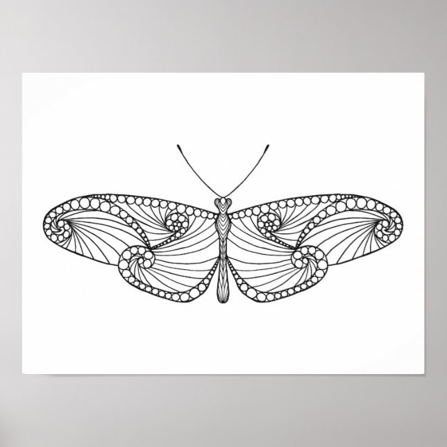 Inspirierter Schmetterling Art 2 Poster (Vorne)