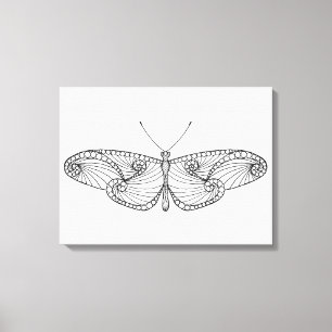 Inspirierter Schmetterling Art 6 Leinwanddruck