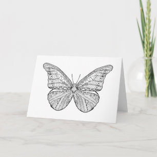 Inspirierter Schmetterling Karte