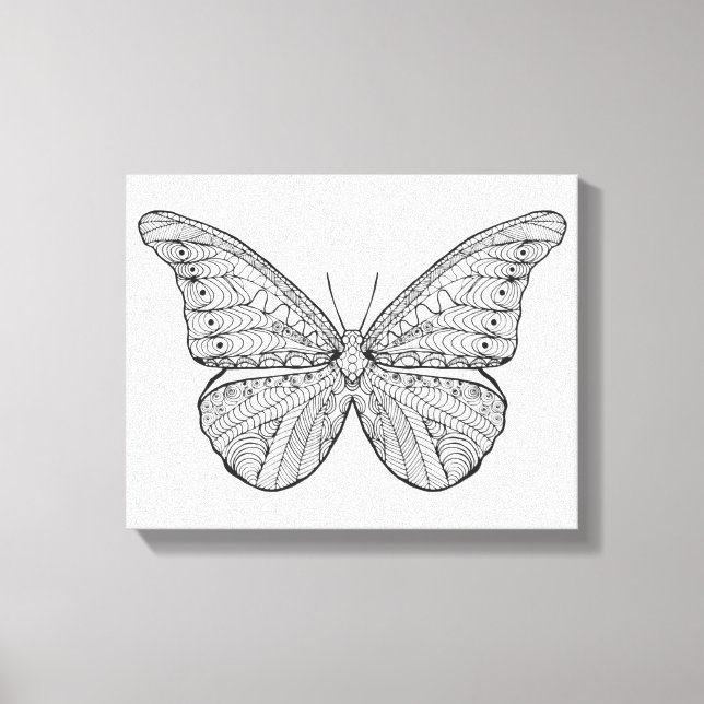 Inspirierter Schmetterling Leinwanddruck (Vorderseite)