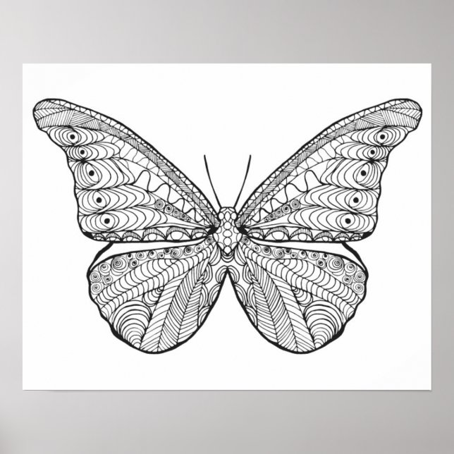 Inspirierter Schmetterling Poster (Vorne)