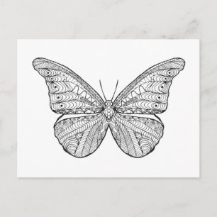 Inspirierter Schmetterling Postkarte